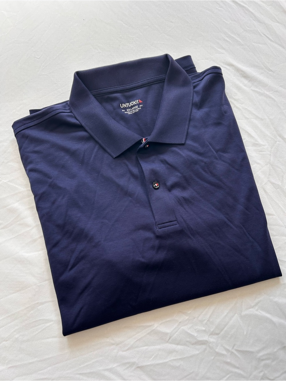 UNTUCKit Men’s Navy Blue Polo Shirt